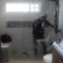 División para baño vidrio templado y acero negro