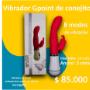 vibrador para mujer punto g clítoris doble estimulación  color fucsia y recargable