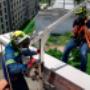 Confección de forros de protección para retractiles y puntos de anclaje