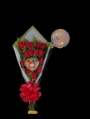 Bouquet de rosas con chocolates