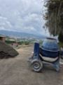 Mezcladora de cemento en obra