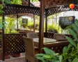 Área de terraza en el Restaurante Rancho del Sol en Riohacha