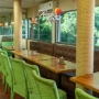 Interior del restaurante Rancho del Sol con diseño típico de La Guajira