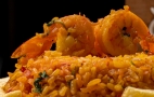 Arroz con camarones frescos en Rancho del Sol